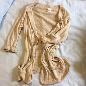 Kirra tan sweater cardigan